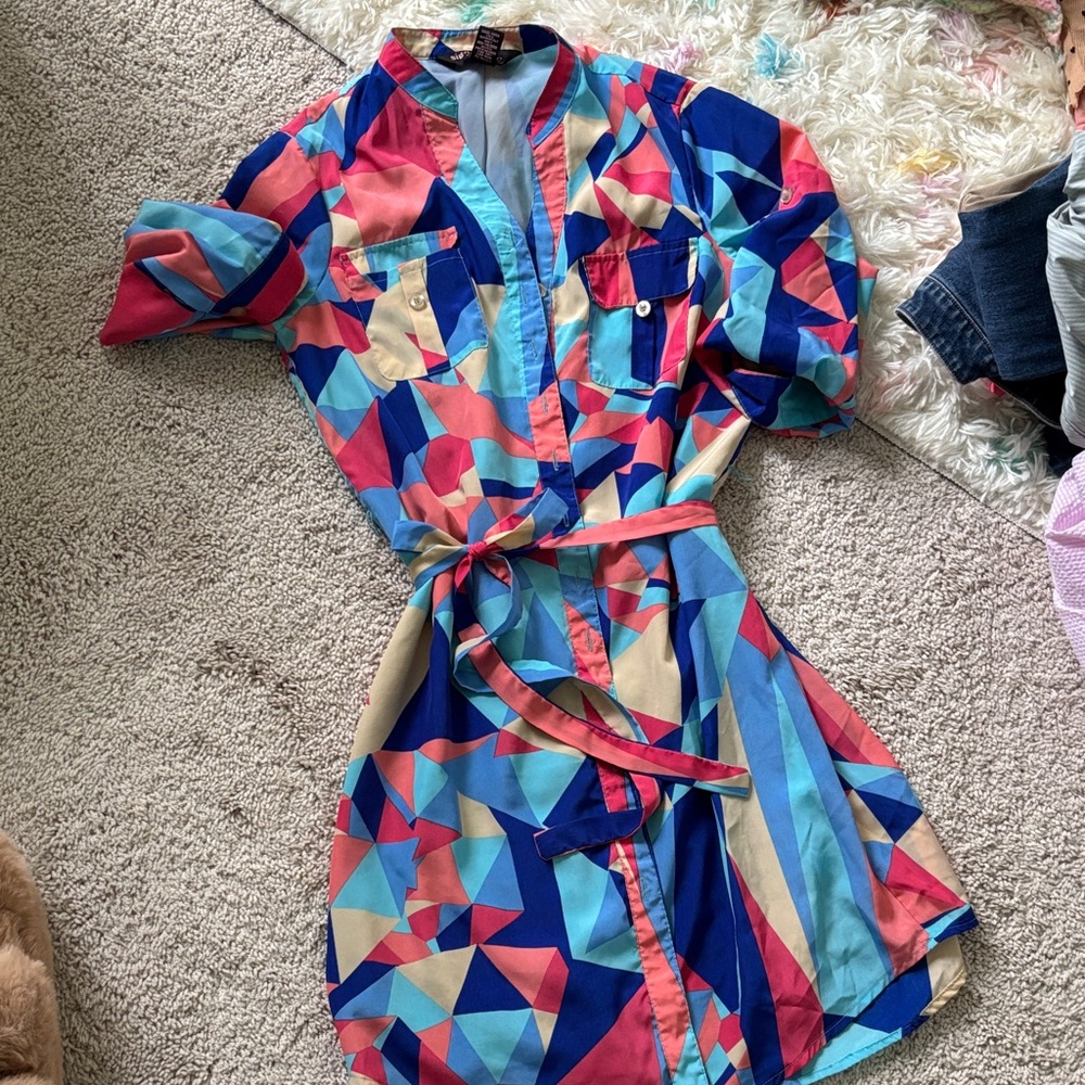 Robbie Bee Multicolor Signature Dress